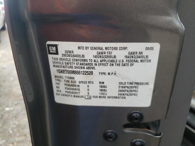 Photo 10 from auction – 2006 GMC ENVOY DENA with VIN 1GKET66M866122528