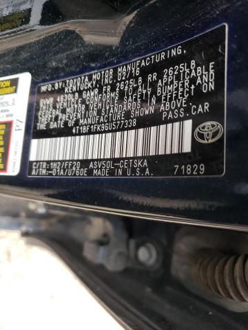 Photo 10 from auction – 2016 TOYOTA CAMRY LE with VIN 4T1BF1FK9GU577338