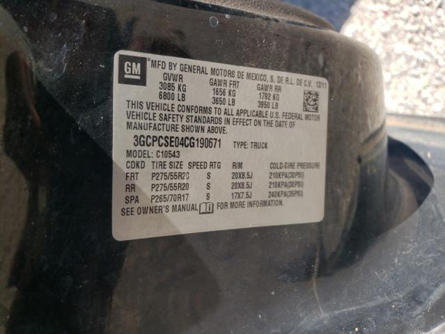 Photo 10 from auction – 2012 CHEVROLET SILVERADO with VIN 3GCPCSE04CG190671