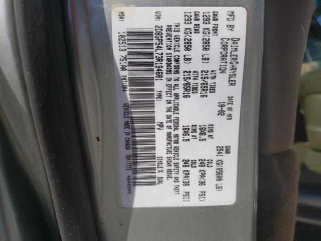 Photo 10 from auction – 2003 DODGE GRAND CARA with VIN 2D8GP54L73R194601