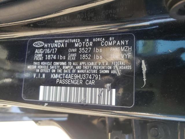 Photo 10 from auction – 2017 HYUNDAI ACCENT SE with VIN KMHCT4AE9HU374791