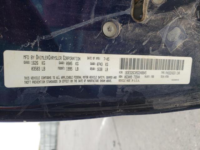 Photo 10 from auction – 2005 DODGE NEON BASE with VIN 1B3ES26C05D248845