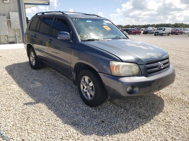 TOYOTA HIGHLANDER 2006 with VIN JTEGP21A960117707 - Photo from auction