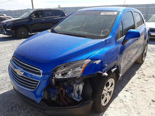 Photo 2 from auction – 2016 CHEVROLET TRAX LS with VIN KL7CJKSB4GB574066