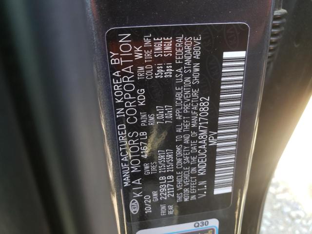 Photo 10 from auction – 2021 KIA SELTOS S with VIN KNDEUCAA8M7170882