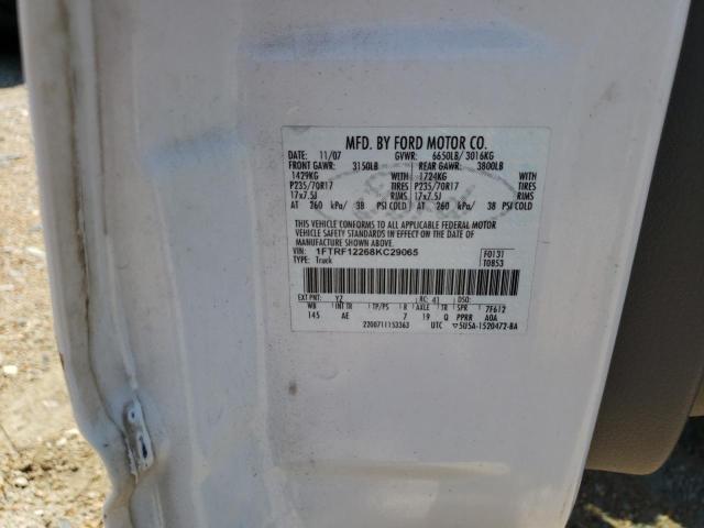 Photo 10 from auction – 2008 FORD F150 with VIN 1FTRF12268KC29065