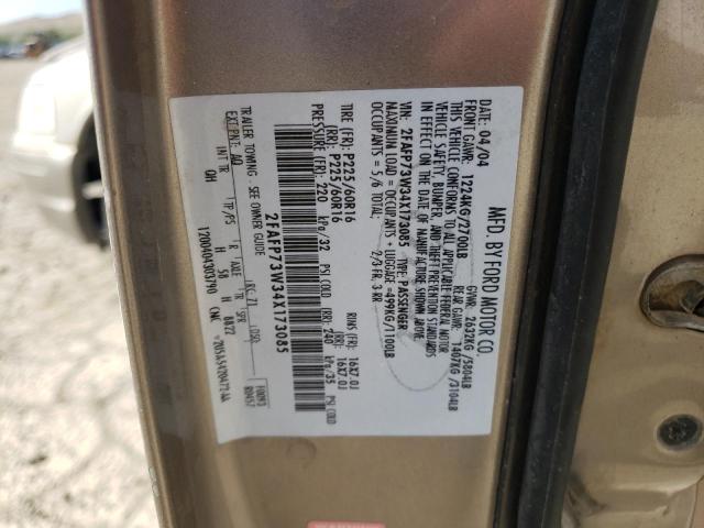 Photo 10 from auction – 2004 FORD CROWN VICT with VIN 2FAFP73W34X173085