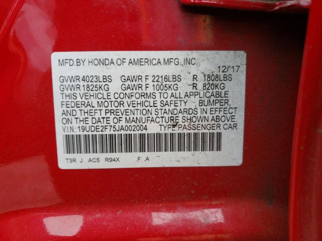 Photo 10 from auction – 2018 ACURA ILX PREMIU with VIN 19UDE2F75JA002004