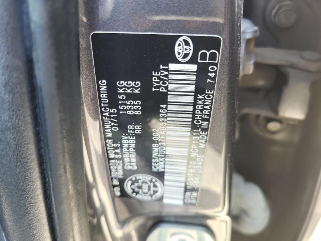 Photo 10 from auction – 2015 TOYOTA YARIS with VIN VNKKTUD37FA053364
