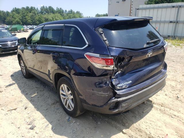 Photo 3 from auction – 2015 TOYOTA HIGHLANDER with VIN 5TDBKRFH0FS073167