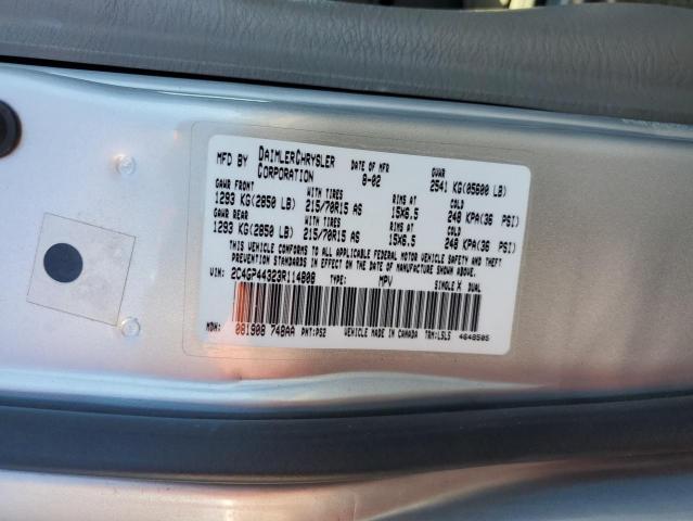 Photo 10 from auction – 2003 CHRYSLER TOWN AND C with VIN 2C4GP44323R114808