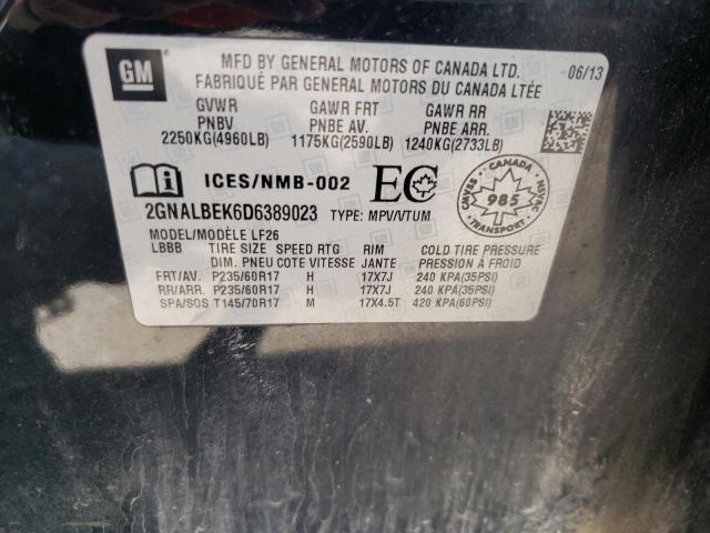 Photo 10 from auction – 2013 CHEVROLET EQUINOX LS with VIN 2GNALBEK6D6389023