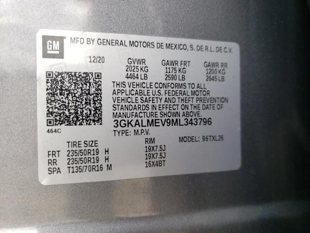 Photo 10 from auction – 2021 GMC TERRAIN SL with VIN 3GKALMEV9ML343796