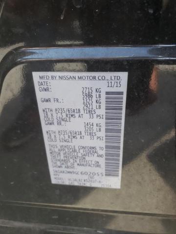 Photo 10 from auction – 2016 NISSAN PATHFINDER with VIN 5N1AR2MN9GC602055