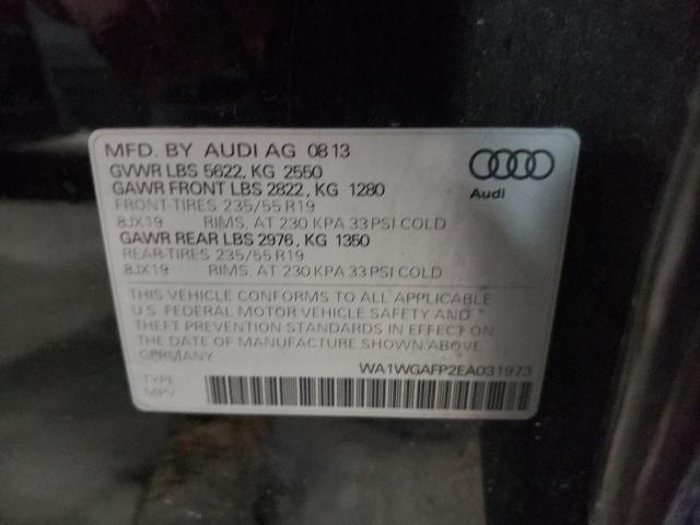 Photo 10 from auction – 2014 AUDI Q5 PRESTIG with VIN WA1WGAFP2EA031973
