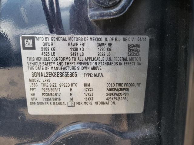 Photo 10 from auction – 2014 CHEVROLET CAPTIVA LS with VIN 3GNAL2EK8ES665866