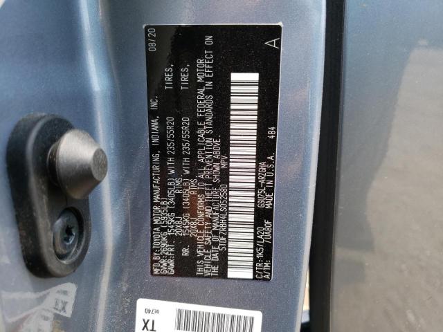 Photo 10 from auction – 2020 TOYOTA HIGHLANDER with VIN 5TDFZRBH4LS052580