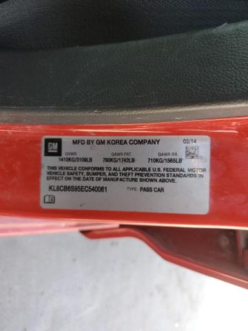 Photo 10 from auction – 2014 CHEVROLET SPARK LS with VIN KL8CB6S95EC540061