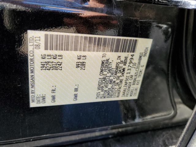 Photo 10 from auction – 2012 NISSAN ALTIMA BAS with VIN 1N4AL2AP3CC137994
