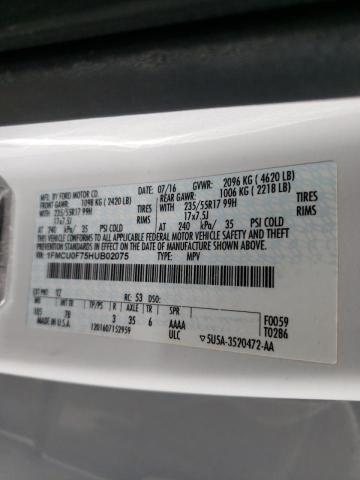 Foto 10 de la subasta – 2017 FORD ESCAPE S con VIN 1FMCU0F75HUB02075