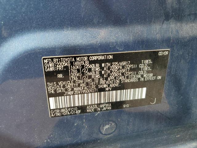 Photo 10 from auction – 2009 TOYOTA RAV4 with VIN JTMBF35V195009271