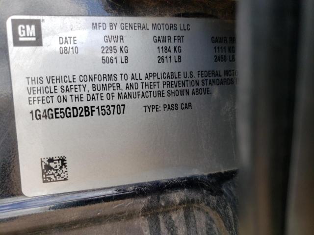 Photo 10 from auction – 2011 BUICK LACROSSE C with VIN 1G4GE5GD2BF153707