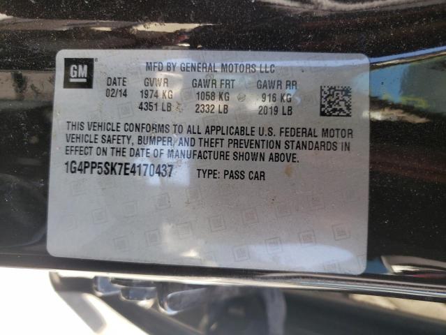 Photo 10 from auction – 2014 BUICK VERANO with VIN 1G4PP5SK7E4170437