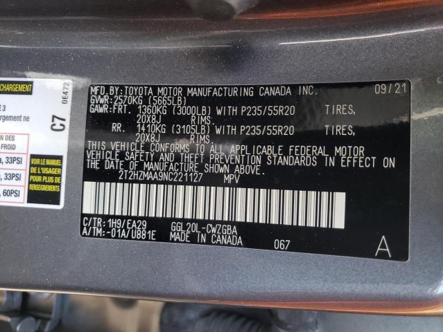 صورة رقم 10 من المزاد - 2022 LEXUS RX 350 مع VIN 2T2HZMAA9NC221127
