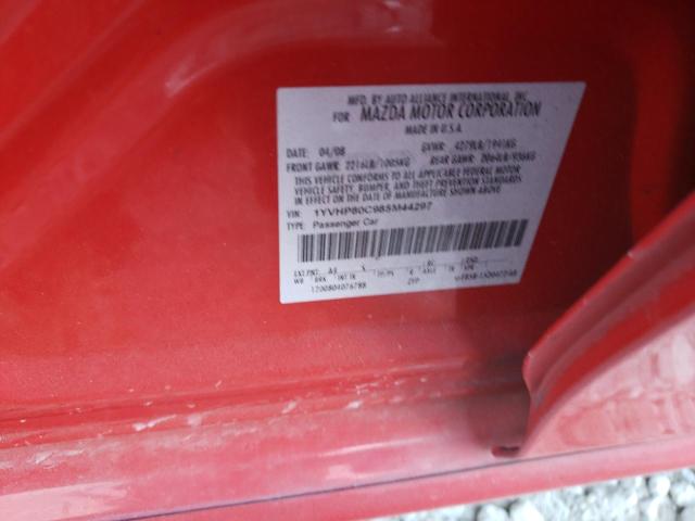 Photo 10 from auction – 2008 MAZDA 6 I with VIN 1YVHP80C985M44297