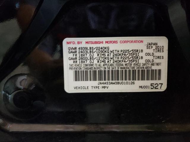Photo 10 from auction – 2011 MITSUBISHI OUTLANDER with VIN JA4AS3AW3BU010126