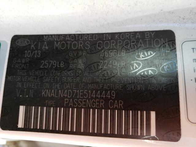 Photo 10 from auction – 2014 KIA CADENZA PR with VIN KNALN4D71E5144449