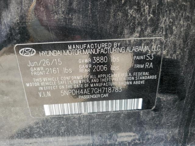 Photo 10 from auction – 2016 HYUNDAI ELANTRA SE with VIN 5NPDH4AE7GH718783