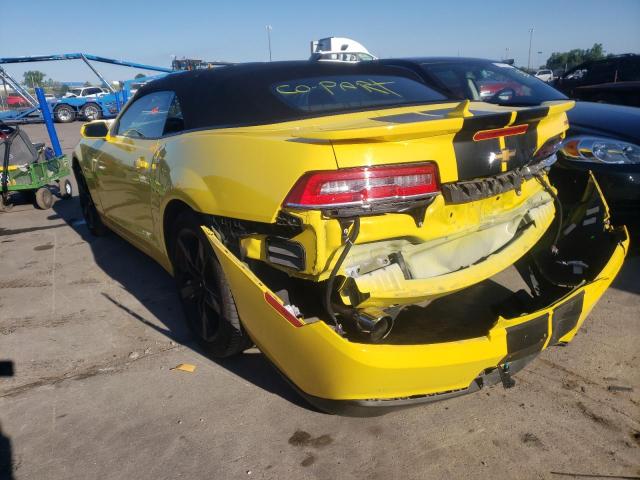 Photo 3 from auction – 2015 CHEVROLET CAMARO 2SS with VIN 2G1FK3DJ2F9273120