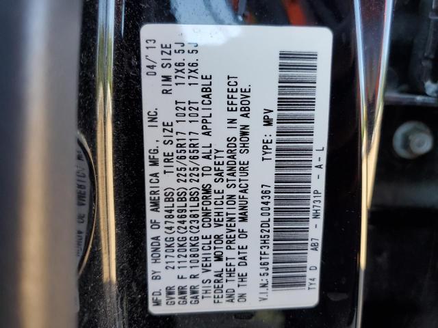 Photo 10 from auction – 2013 HONDA CROSSTOUR with VIN 5J6TF3H52DL004367