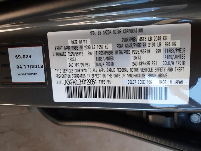 Photo 10 from auction – 2017 MAZDA CX-5 GRAND with VIN JM3KFADL3H0129354