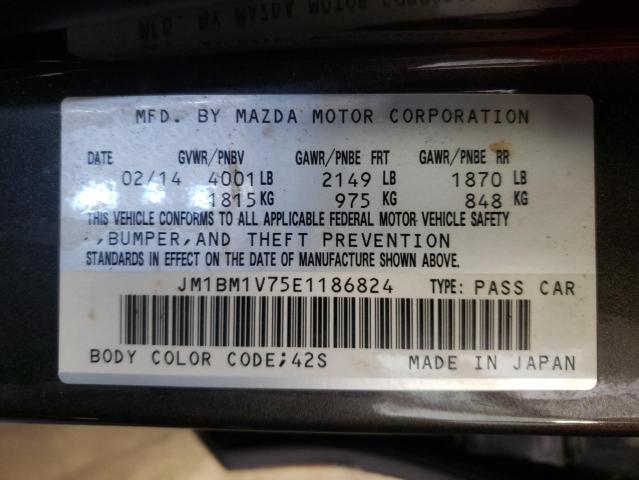 Photo 10 from auction – 2014 MAZDA 3 TOURING with VIN JM1BM1V75E1186824