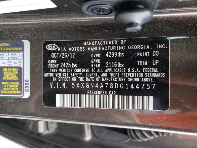 Photo 10 from auction – 2013 KIA OPTIMA EX with VIN 5XXGN4A78DG144757