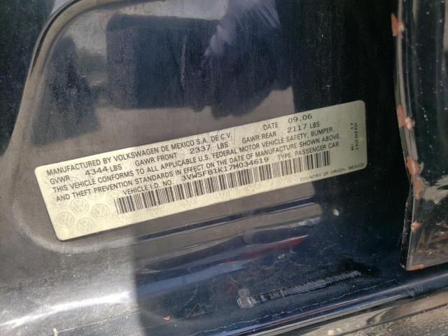 Photo 10 from auction – 2007 VOLKSWAGEN JETTA 2.5 with VIN 3VWSF81K17M034619