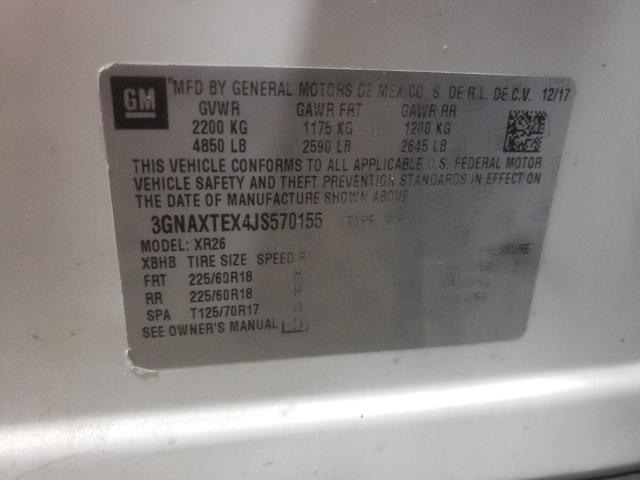 Photo 10 from auction – 2018 CHEVROLET EQUINOX LT with VIN 3GNAXTEX4JS570155