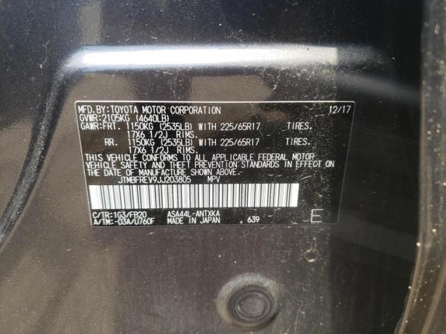 Photo 10 from auction – 2018 TOYOTA RAV4 LE with VIN JTMBFREV9JJ203805
