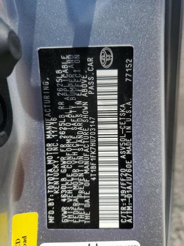 Photo 10 from auction – 2017 TOYOTA CAMRY LE with VIN 4T1BF1FK7HU703147