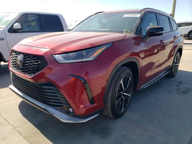 Photo 2 from auction – 2021 TOYOTA HIGHLANDER with VIN 5TDLZRAH2MS086409