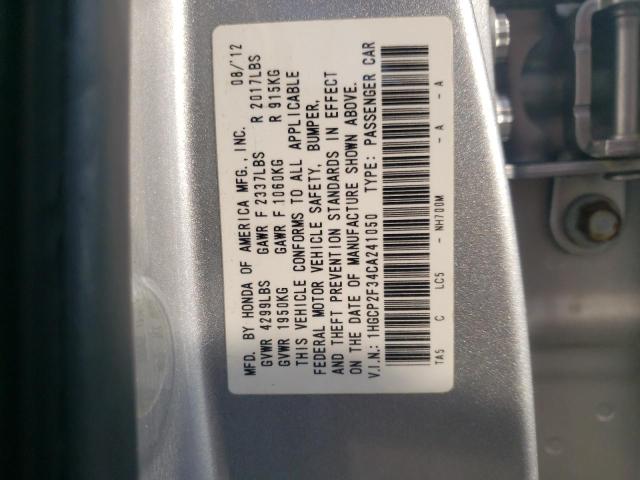 Photo 10 from auction – 2012 HONDA ACCORD LX with VIN 1HGCP2F34CA241050
