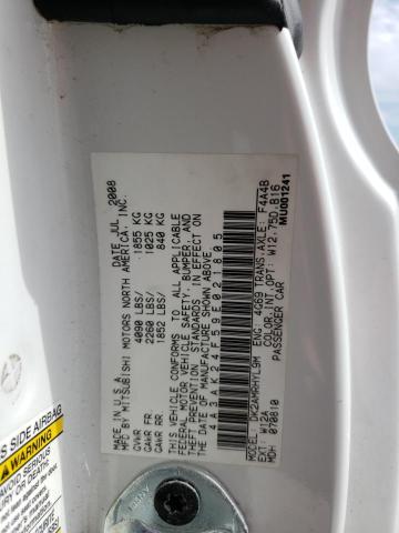 Photo 10 from auction – 2009 MITSUBISHI ECLIPSE GS with VIN 4A3AK24F59E021805