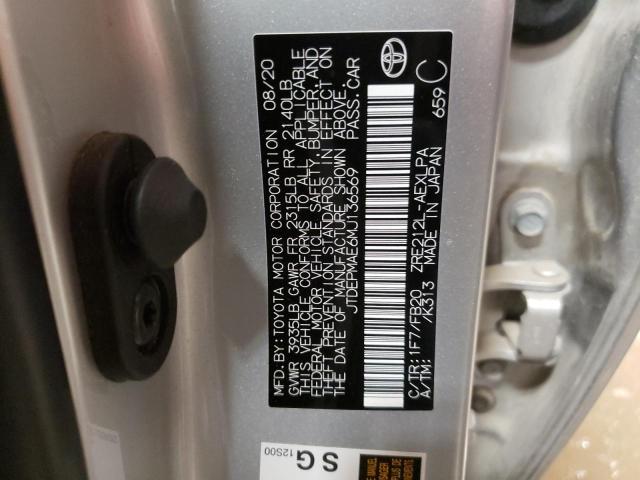 Photo 10 from auction – 2021 TOYOTA COROLLA LE with VIN JTDEPMAE6MJ136569