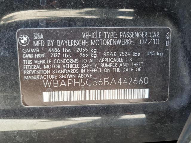 Photo 10 from auction – 2011 BMW 328I with VIN WBAPH5C56BA442660