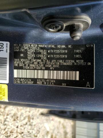 Photo 10 from auction – 2015 TOYOTA SIENNA XLE with VIN 5TDDK3DC7FS097186