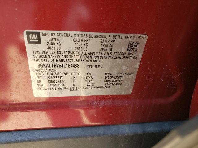 Photo 10 from auction – 2018 GMC TERRAIN SL with VIN 3GKALTEV5JL154438