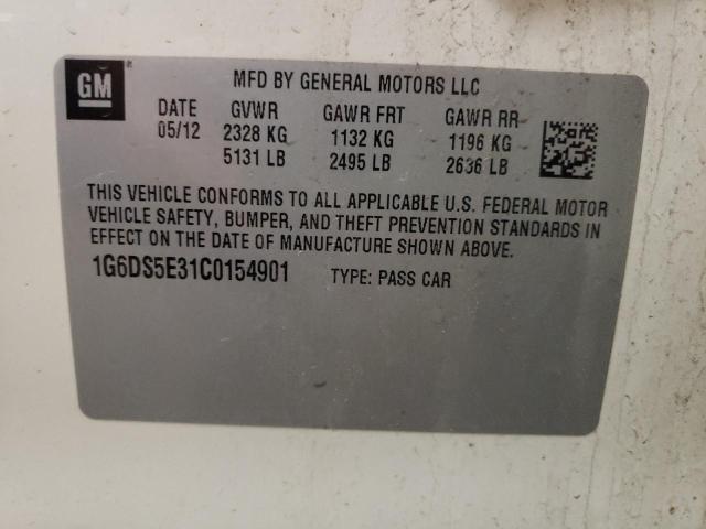Photo 10 from auction – 2012 CADILLAC CTS PREMIU with VIN 1G6DS5E31C0154901