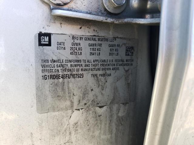 Photo 10 from auction – 2015 CHEVROLET VOLT with VIN 1G1RD6E46FU107929